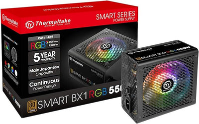 Thermaltake PS-SPR-0550NHFABU-1 550W Smart BX1 RGB Power Supply