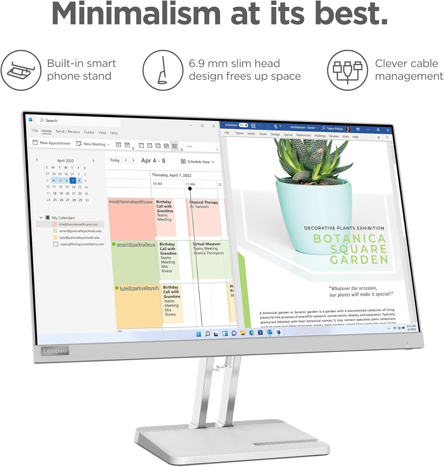 Lenovo 67AAKCC3US L24e-40 23.8" FHD 100Hz Monitor