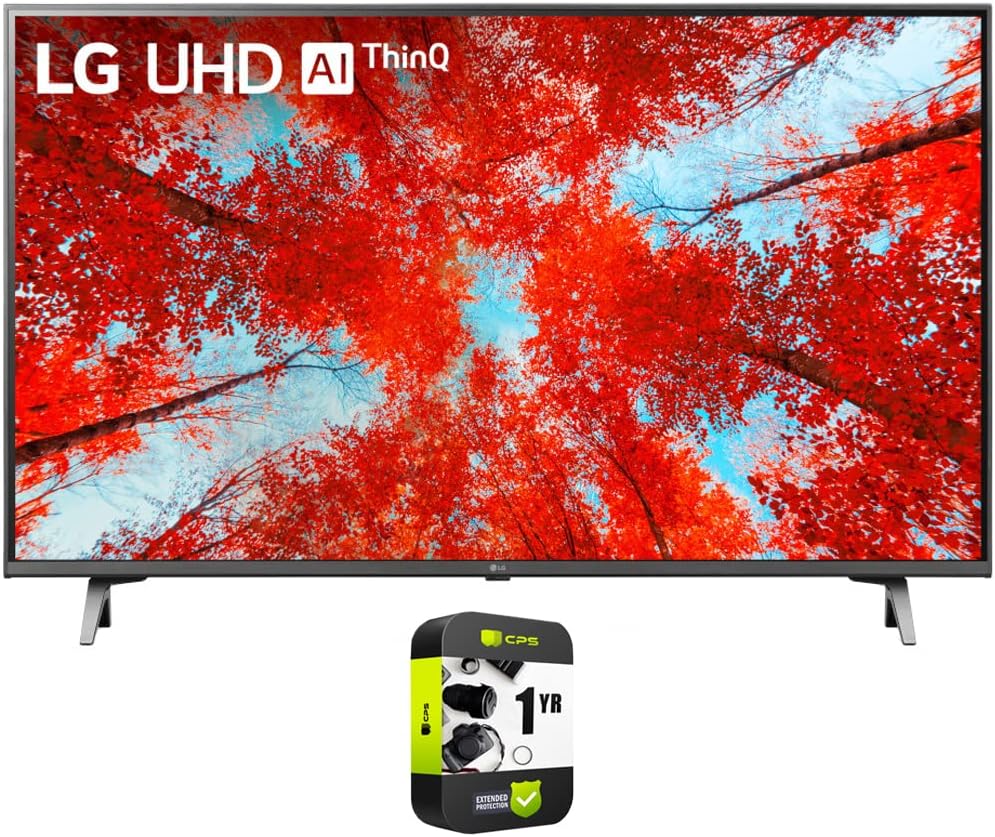 LG E9LG43UQ9000PUD 43-Inch 4K UHD Smart TV Bundle