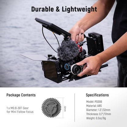 Neewer 10102692 - M0.8-38T Follow Focus Gear - 0.8 MOD, 38 Teeth