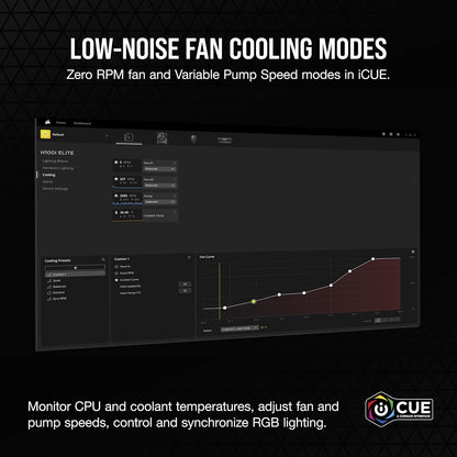 Corsair H100i RGB Elite 240mm Liquid CPU Cooler White