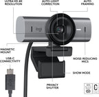 Logitech 960-001545 MX Brio 4K Streaming Webcam Graphite