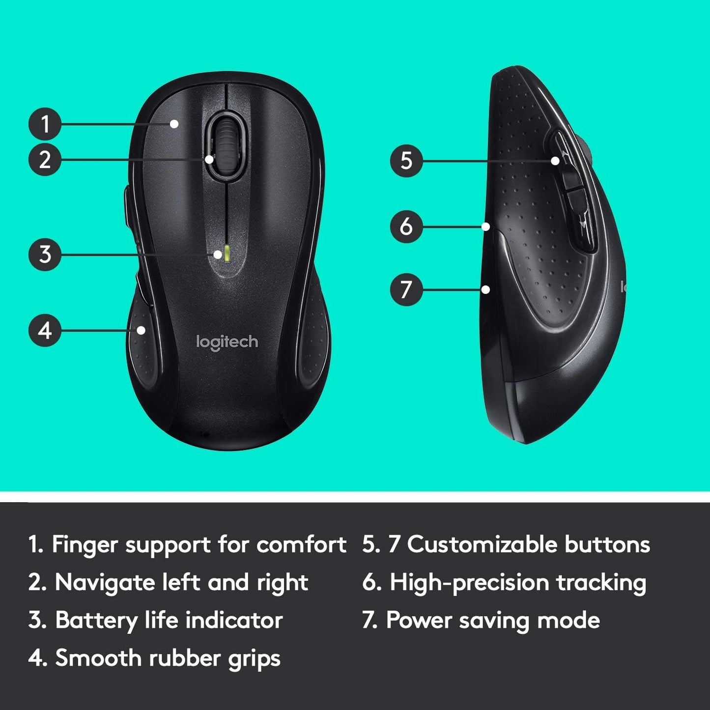 Logitech MK735 Performance Wireless Keyboard Mouse Combo