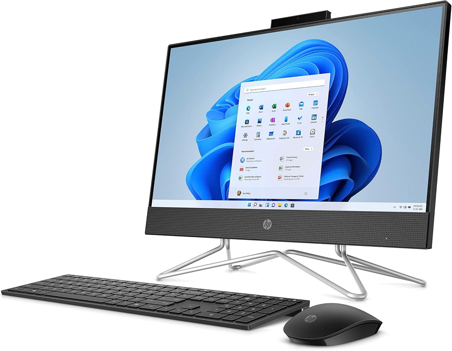 HP HP 22-dd0133w 21.5" All-in-One Pentium J5040 128GB SSD Renewed