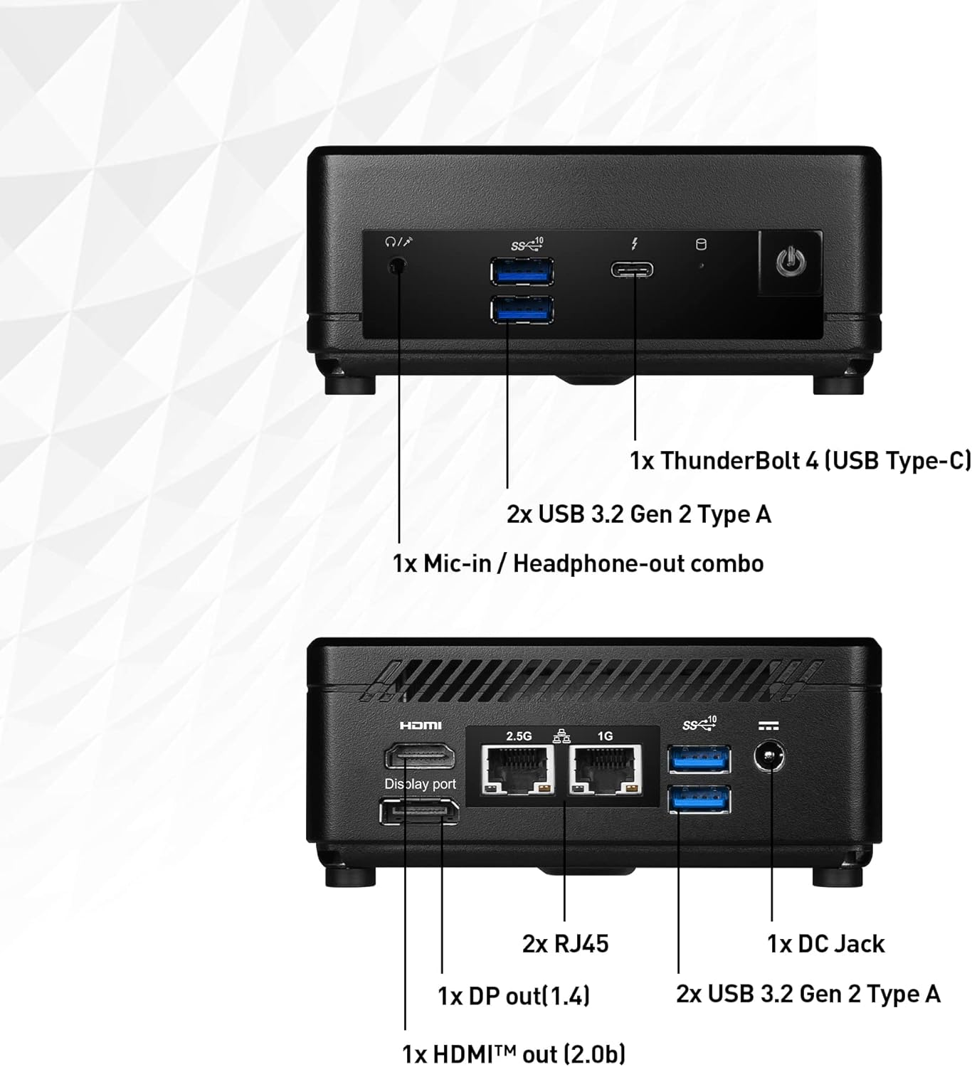MSI CUBI512M086B Intel i3 Mini PC Barebones WiFi 6E