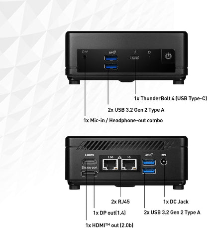 MSI CUBI512M086B Intel i3 Mini PC Barebones WiFi 6E