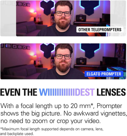 Elgato 20WAD9901 Prompter Teleprompter for Streaming