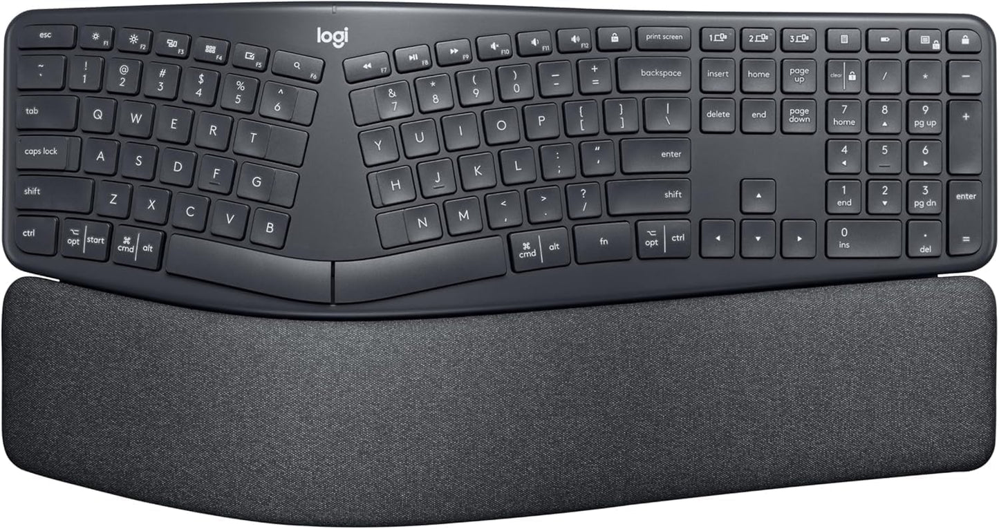 Logitech 920-009166-cr Ergo K860 Wireless Ergonomic Keyboard (Renewed)