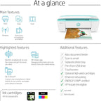 HP DeskJet 3755 Compact Wireless All-in-One Printer (Renewed)