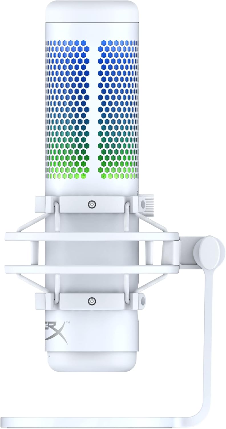 HyperX 519P0AA QuadCast S RGB USB Microphone - White