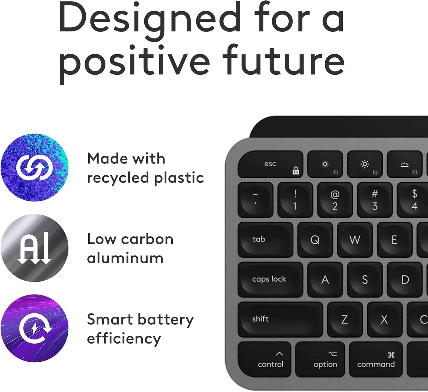 Logitech 920-012592 MX Keys S Combo for Mac - Space Grey