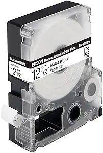 Epson C53S625418 LC-4WBB9 Matte Label Tape Black on White — main product image