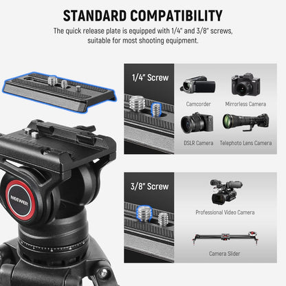 Neewer TP74 74" Heavy Duty Video Tripod