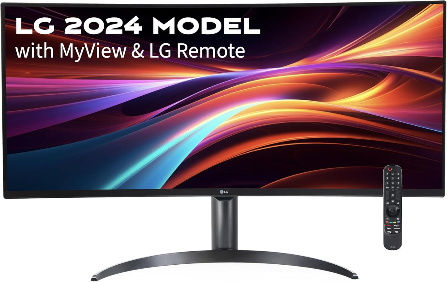 LG 34SR65QC-B.AUS 34-Inch Curved WQHD Monitor Renewed