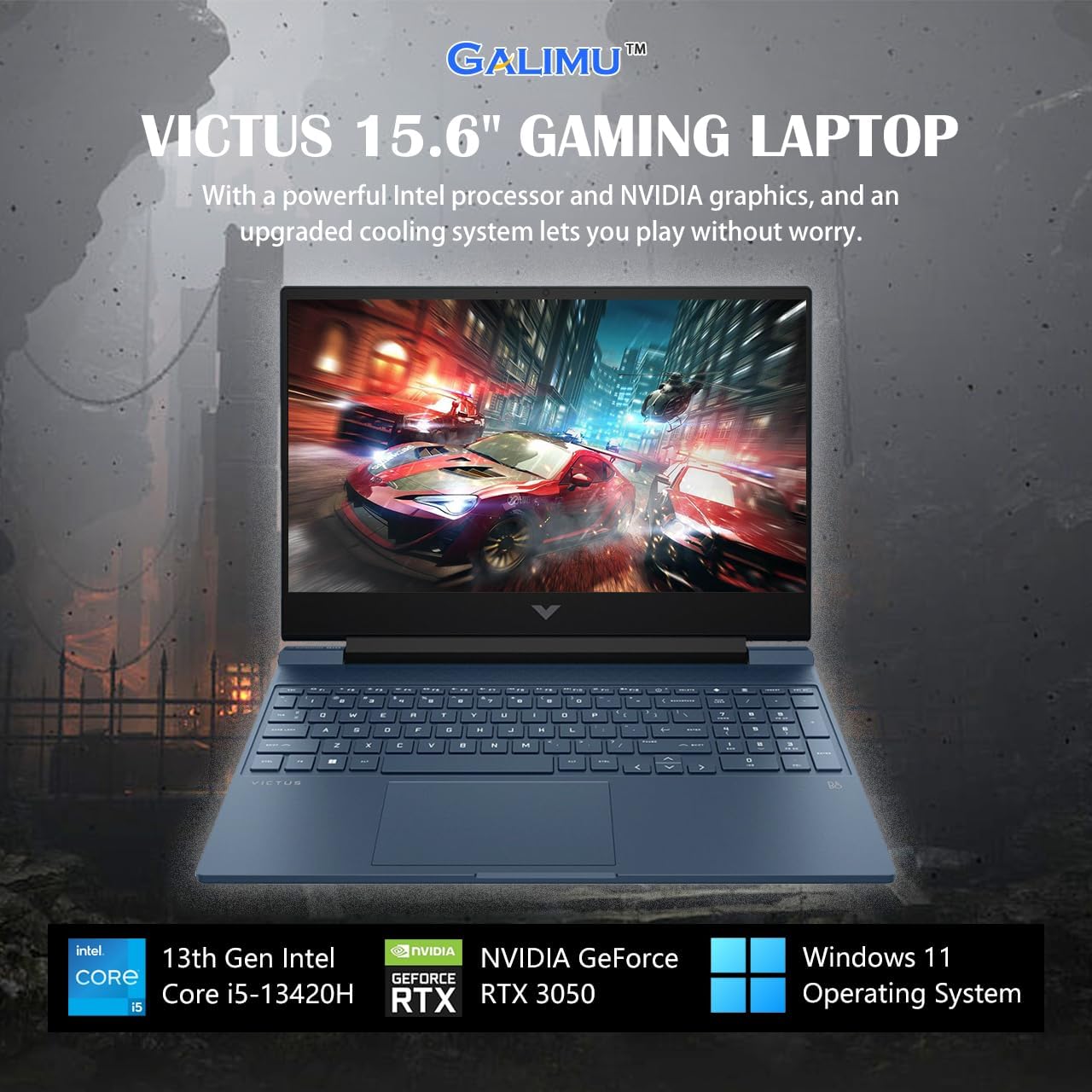 HP Victus 15.6" FHD 144Hz Gaming Laptop RTX 3050