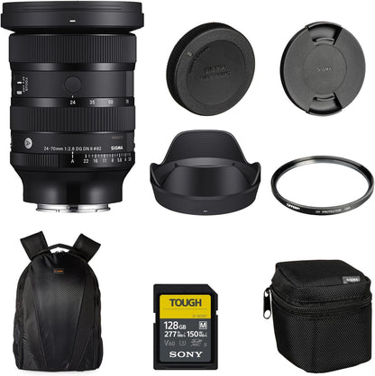 Sigma SIG57A965-KIT3 24-70mm f2.8 Sony E-Mount Lens Bundle
