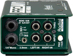 Radial Engineering ProAV1 DI Box Bundle XLR TRS Cables