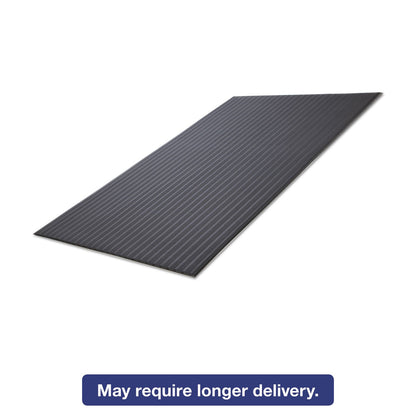 Crown FL 2436BK Anti-Fatigue Mat - Ribbed Vinyl, Black, 24x36