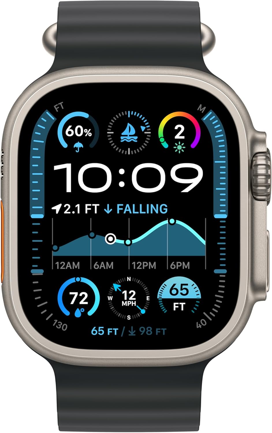Apple MXTL3AM/A 49mm Black Ocean Watch Band