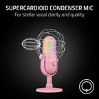 Razer RZ19-05060300-R3U1 Seiren V3 Chroma USB Microphone