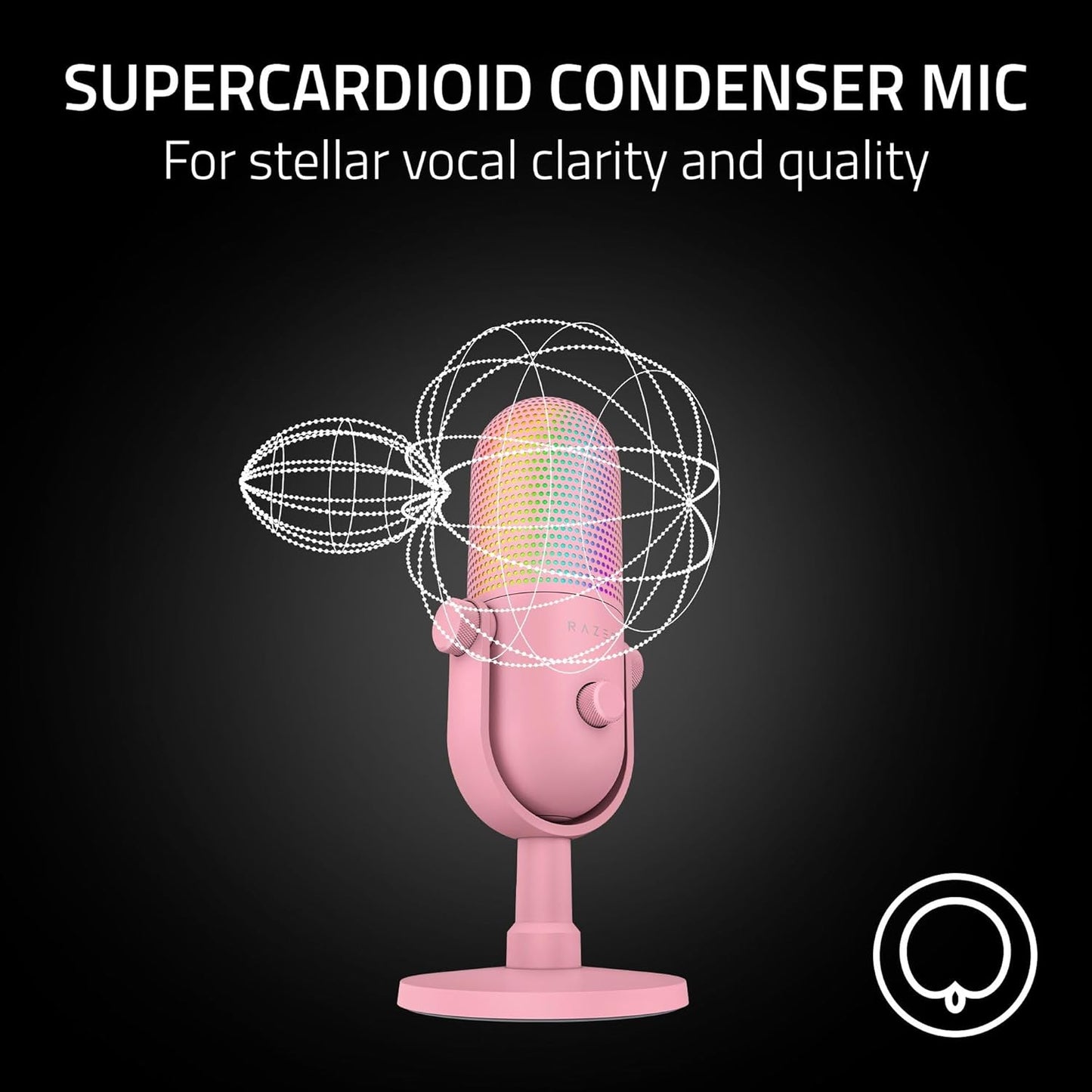 Razer RZ19-05060300-R3U1 Seiren V3 Chroma USB Microphone