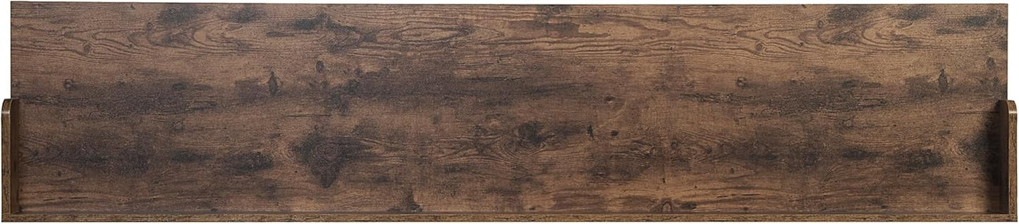 Lexicon 194840286998 Overbed Table with Wheels Brown