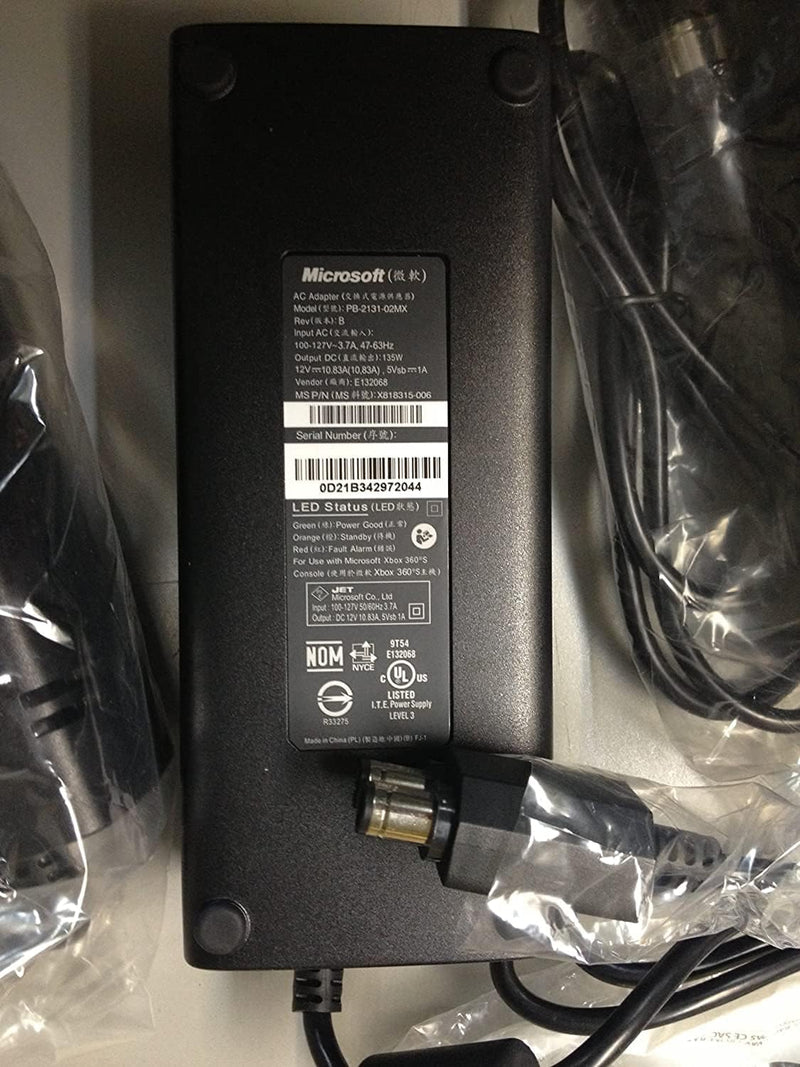 Microsoft X818315-006 Xbox 360 Slim Power Adapter — main product image