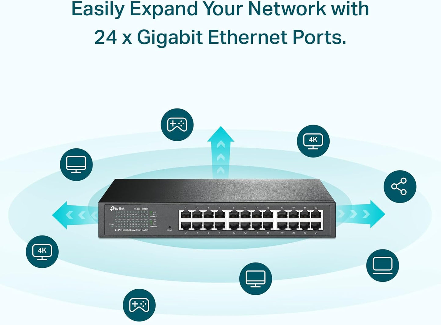 TP-Link TL-SG1024DE 24 Port Gigabit Easy Smart Switch
