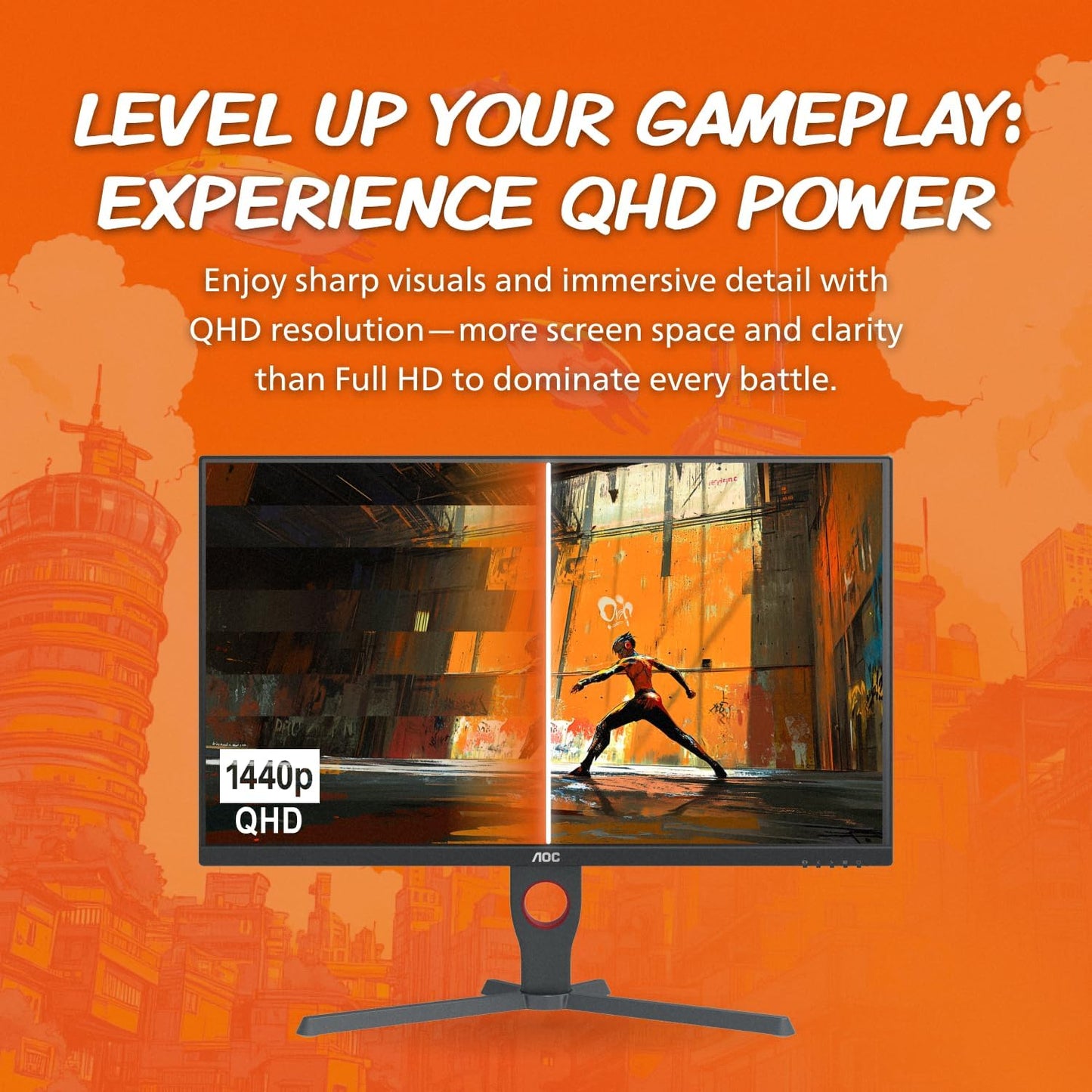 AOC Q27G10ZE 27" QHD 260Hz 0.5ms Gaming Monitor