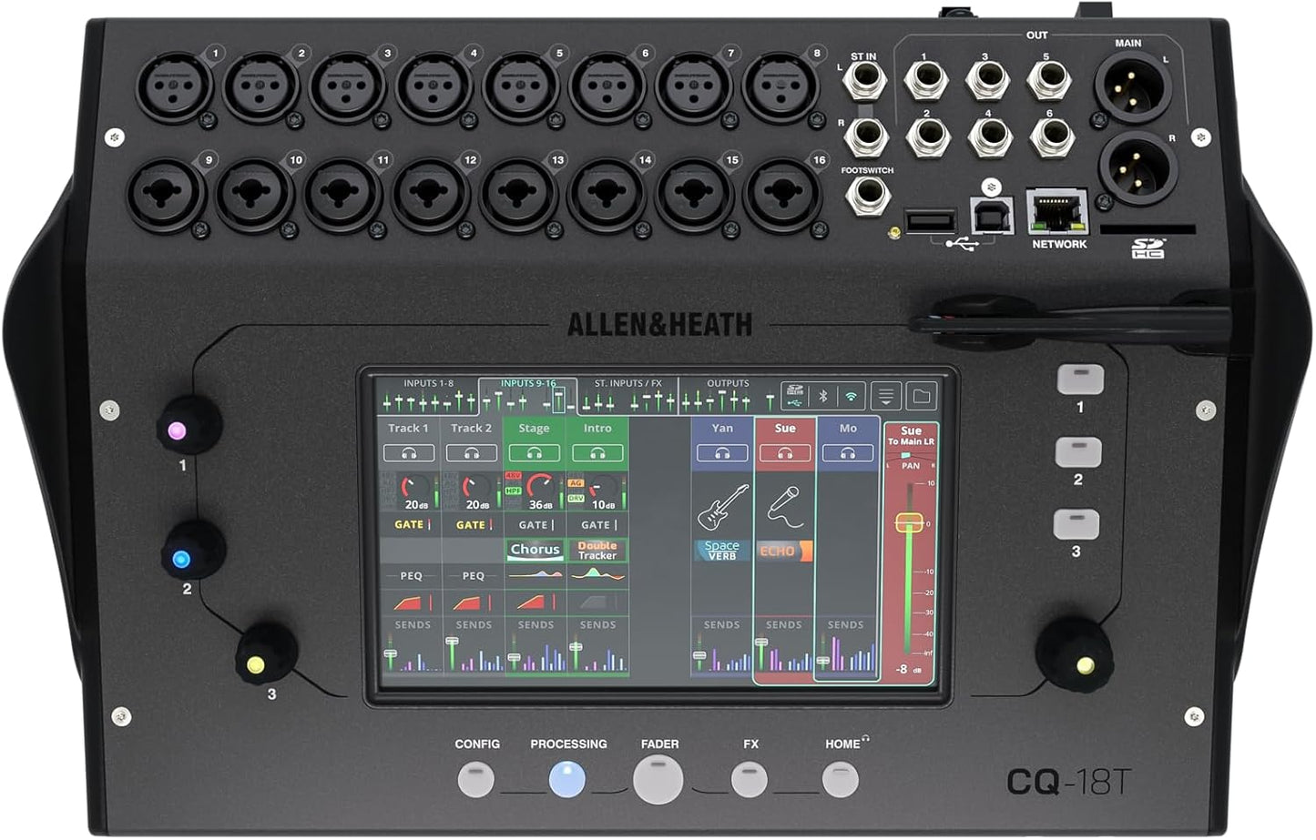 Allen & Heath CQ-18T Digital Mixer Touchscreen WiFi Bluetooth