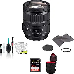 Sigma 576955 24-70mm f/2.8 DG OS HSM Art Lens Bundle