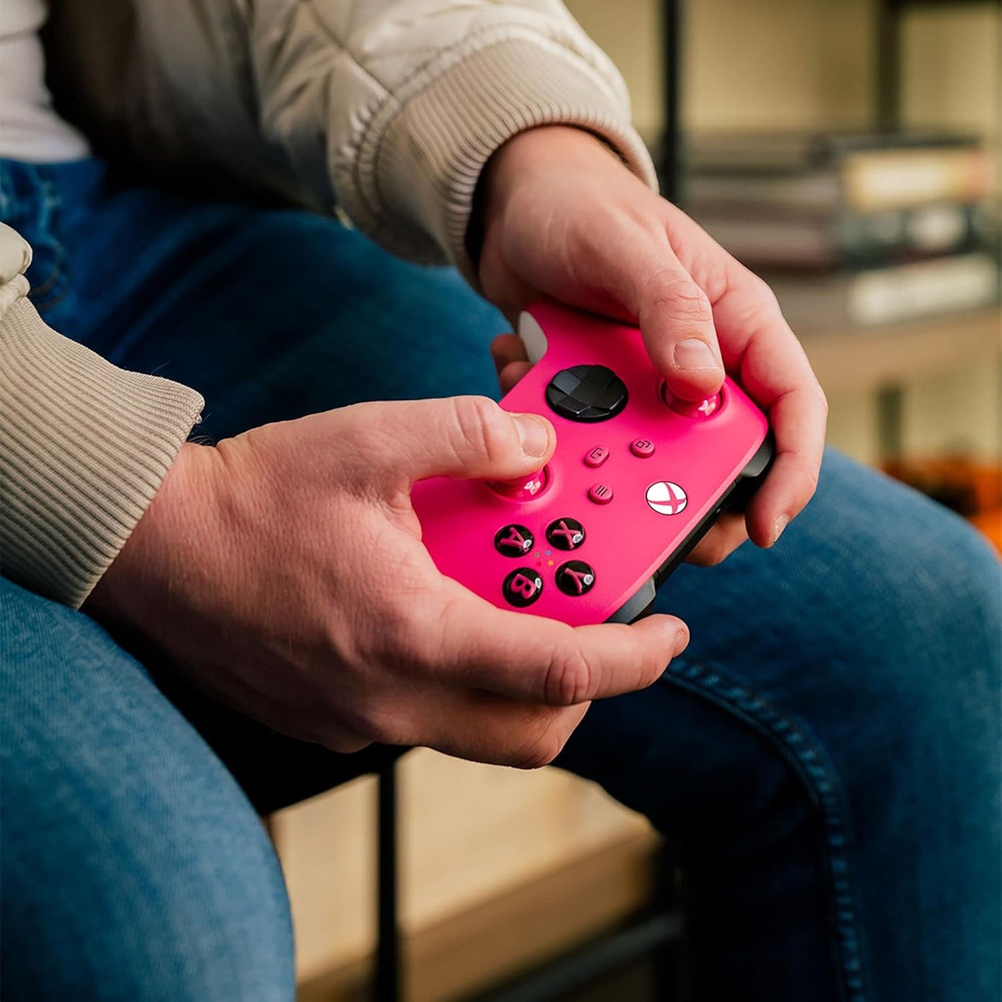 Microsoft Deep Pink Series X/S Xbox One Controller (Renewed)