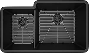 Lexicon LP4060K - Platinum Quartz Composite Kitchen Sink - Black — main product image