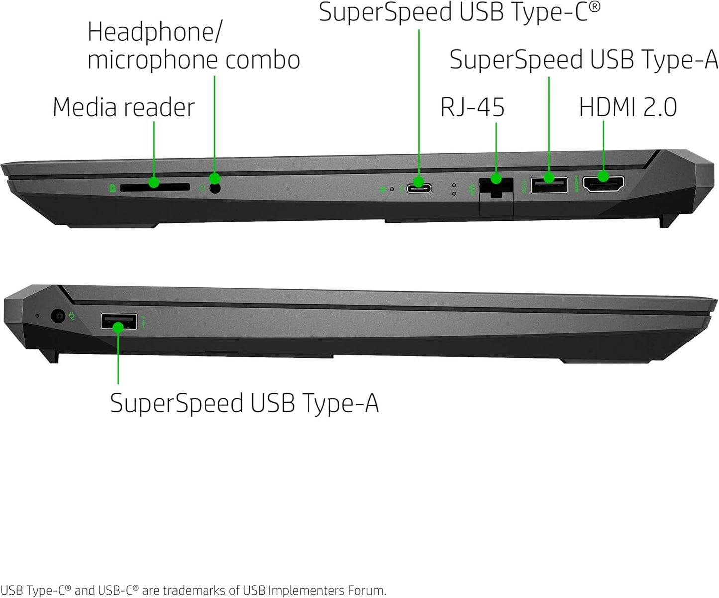 HP 15-ec1010nr Pavilion Gaming Laptop Ryzen 5 8GB 512GB SSD GTX 1650
