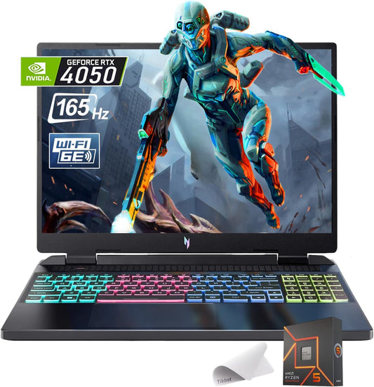 Acer Nitro 16 Gaming Laptop Ryzen 5 RTX 4050 165Hz