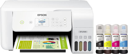Epson ET-2720 EcoTank Wireless All-in-One Printer - White