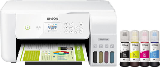 Epson ET-2720 EcoTank Wireless All-in-One Printer - White