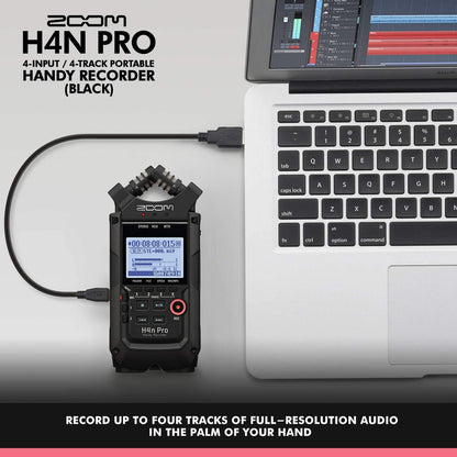 Zoom H4n Pro Portable Audio Recorder - Musician's Bundle