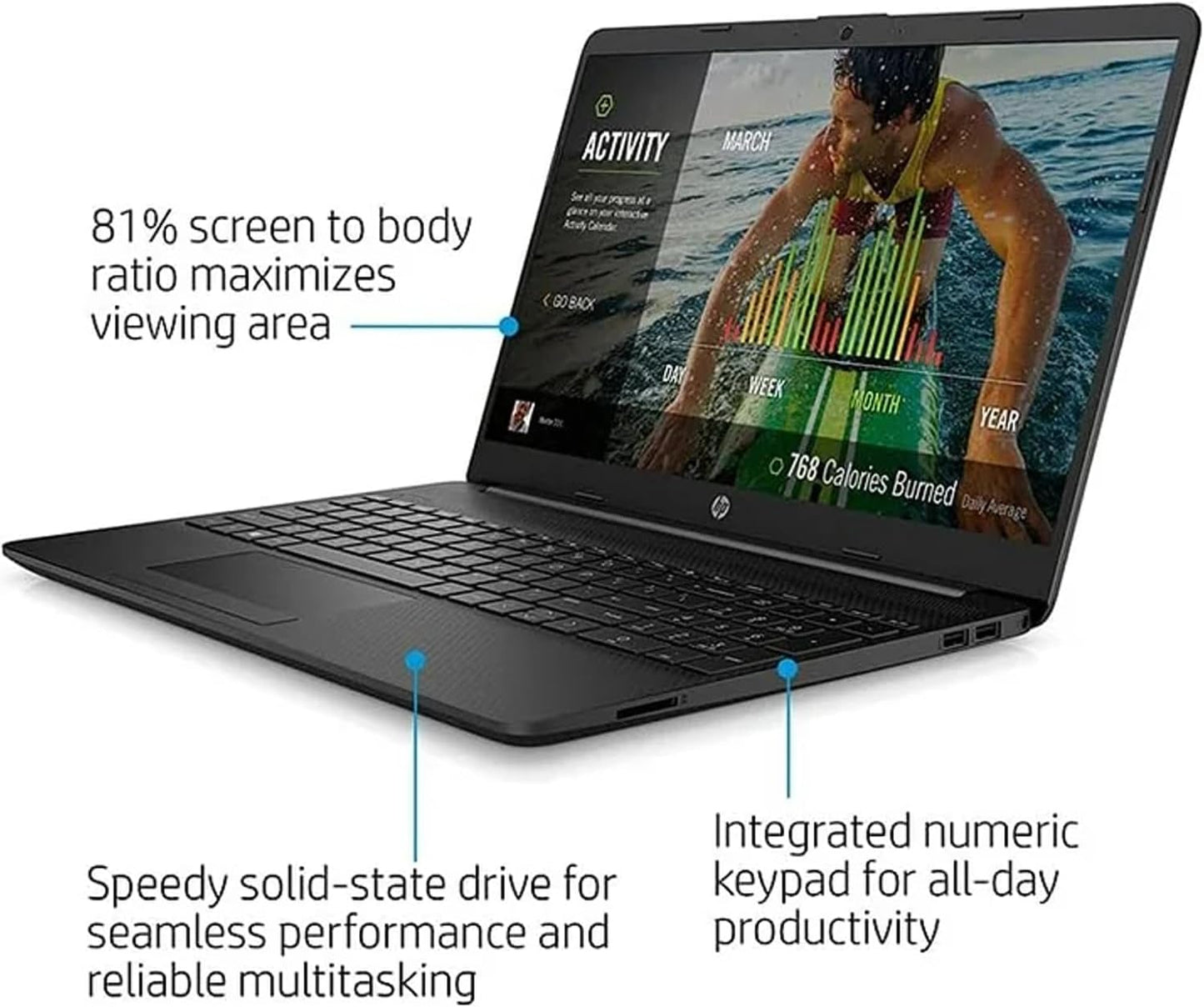 HP G9 15.6" Business Laptop 16GB RAM 2TB SSD AMD