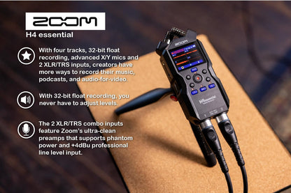 Zoom ZH4E 4-Track Handy Recorder Bundle