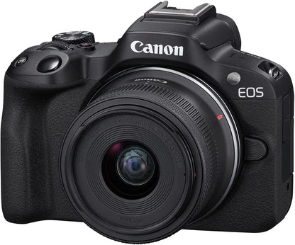 Canon 5811C022 EOS R50 Mirrorless Camera with RF-S 18-45mm & 55-210mm Lenses