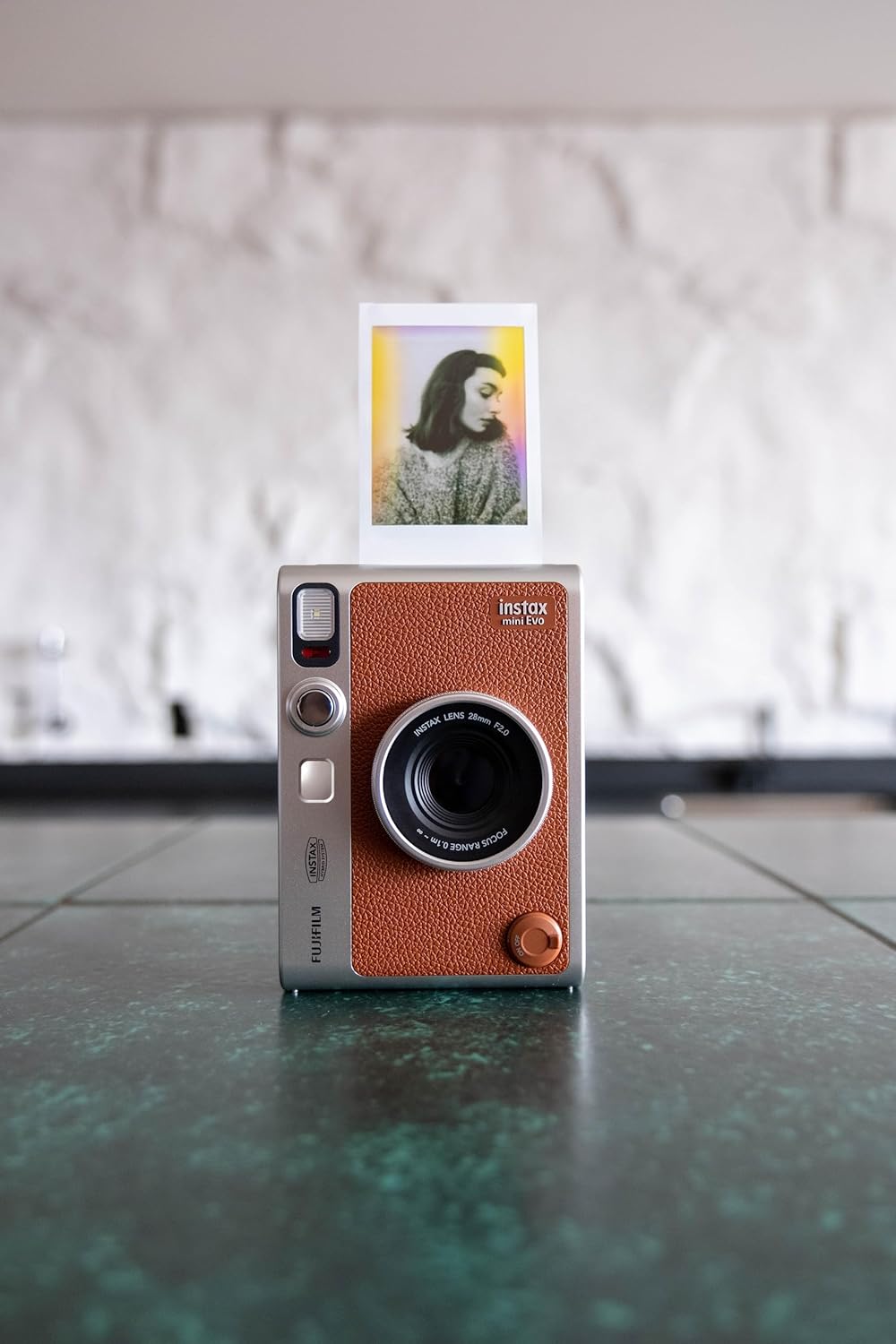 Fujifilm 16812534 Instax Mini EVO Instant Camera - Brown