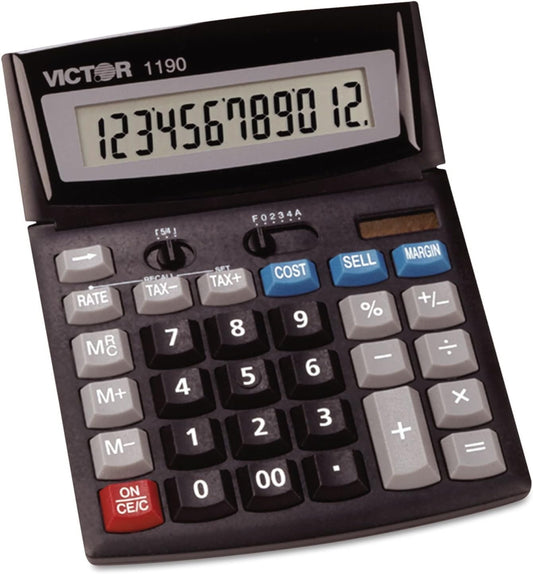 JVC VCT1190 Executive Desktop Calculator 12-Digit LCD
