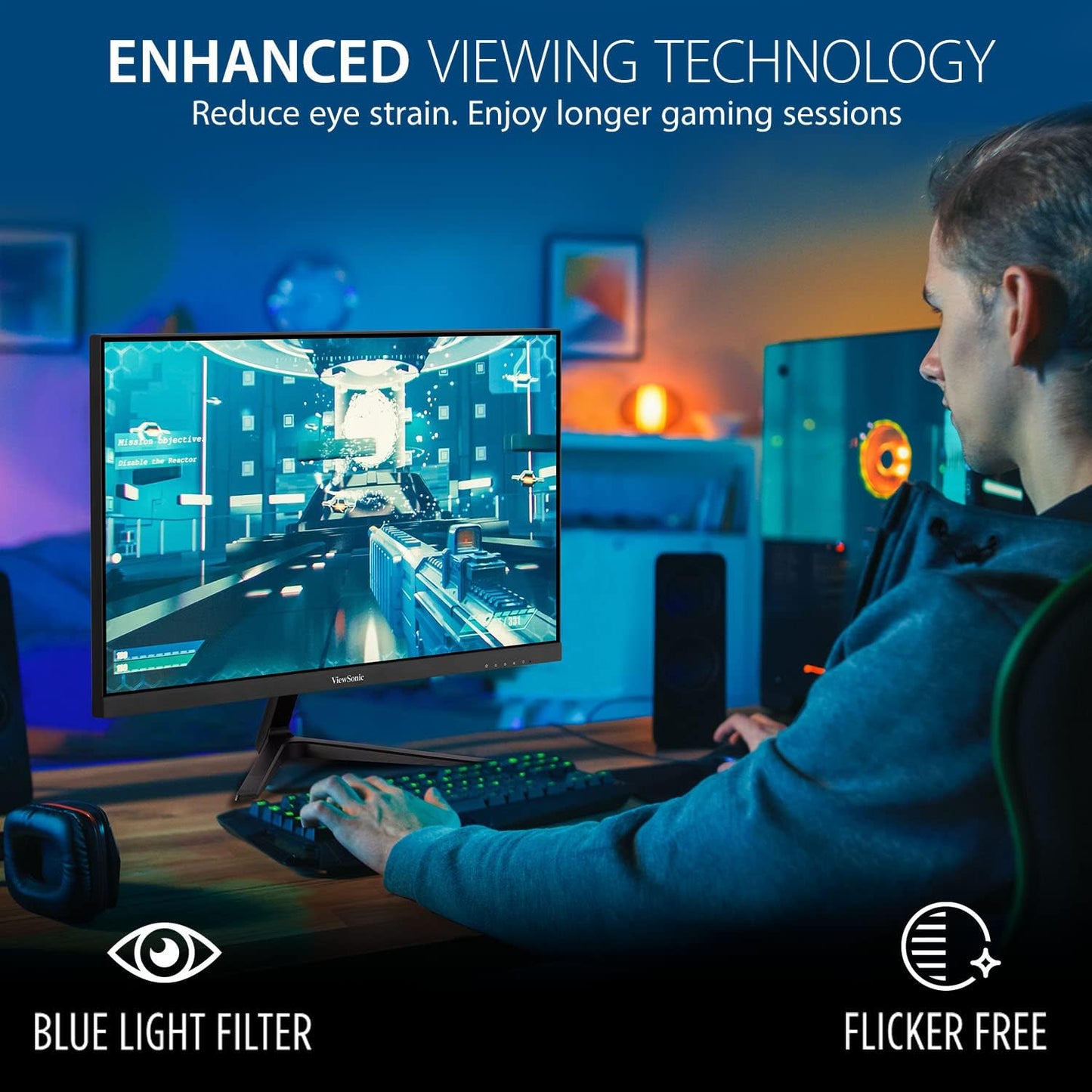 ViewSonic VX2418-P-MHD 24 Inch 165Hz 1ms Gaming Monitor