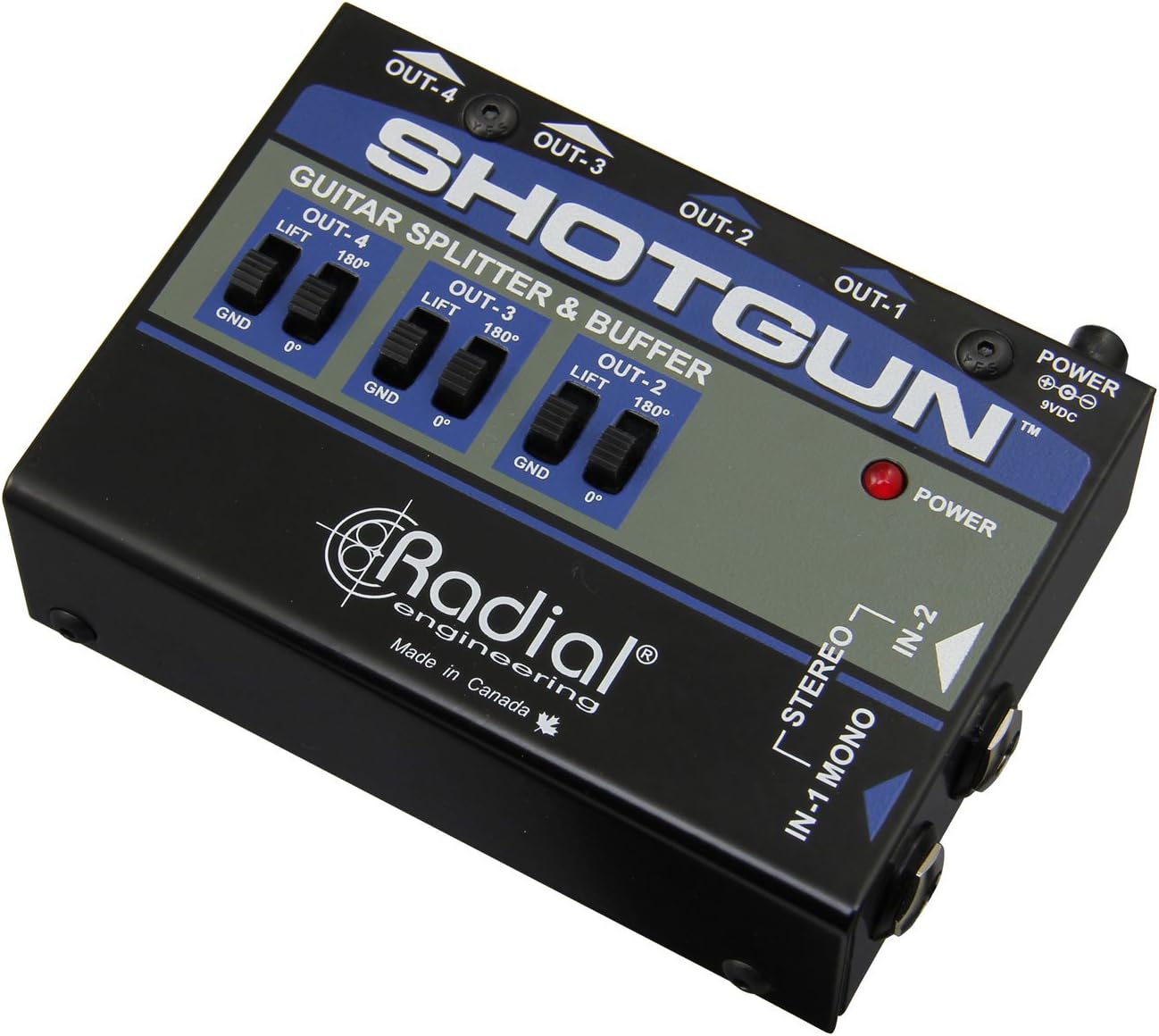 Radial Engineering Shotgun 4-Channel Guitar Amp Driver