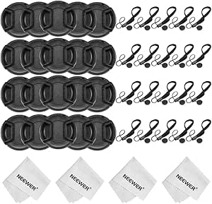 Neewer 90087521 52mm Lens Cap Kit Bundle