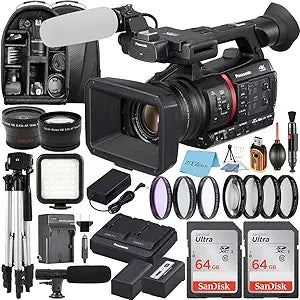 Panasonic AG-CX350 4K Camcorder Pro Accessory Bundle