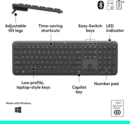 Logitech 920-013271 Signature Slim Wireless Keyboard Mouse Combo