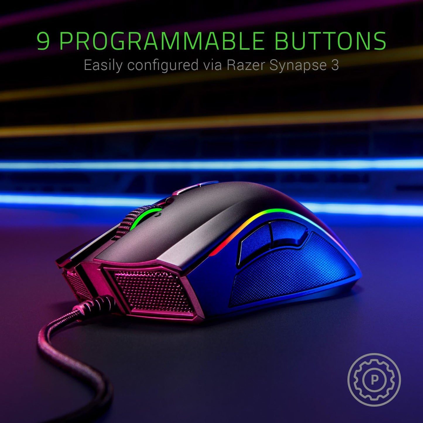 Razer RZ01-02560100-R3U1 Mamba Elite Wired Gaming Mouse