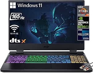 Acer Nitro 5 Gaming Laptop Ryzen 7 RTX 3070 Ti 165Hz